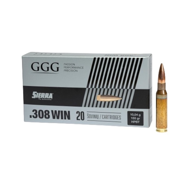 GGG, 308 WIN, FMJ, Sierra Match King, 155 grs