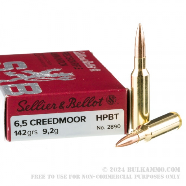 Sellier-Bellot, 6,5 CREEDMOOR, HPBT, 142 grs